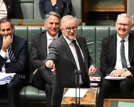 Anthony Albanese trades barbs with Angus Taylor over integrity.