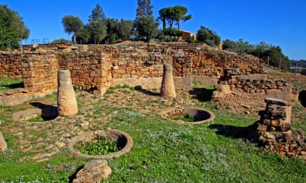 The ruins of Ciutat ibèrica d’Ullastret.