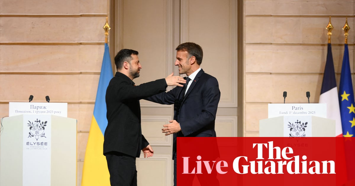 Zelenskyy sets out Ukraine’s red lines in press conference with Macron – as it happened | Ukraine Zelenskyy sets out Ukraine’s red lines in press conference with Macron – as it happened | Ukraine