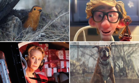 Christmas adverts from Waitrose, Sainsbury’s, Marks and Spencer and John Lewis. 