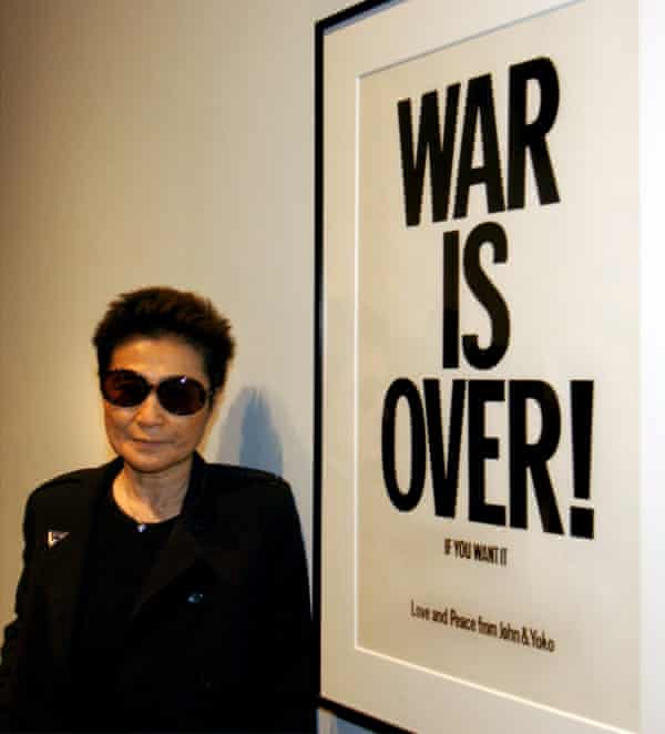 Yoko Ono at the opening of “Yes Yoko Ono”