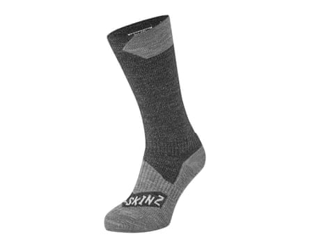 SEALSKINZ | Raynham | Unisex Waterproof All Weather Mid Length Sock | Running, Trekking, Camping & Everyday Use | Merino Wool Lining | 4-Way-Stretch