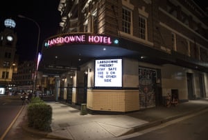 A general view of the Lansdowne Hotel in Chippendale.