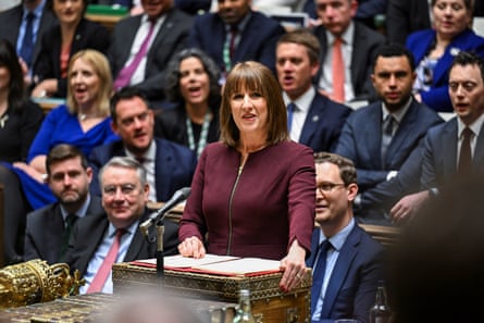Rachel Reeves presents the spring budget in the House of Commons in March 2025.