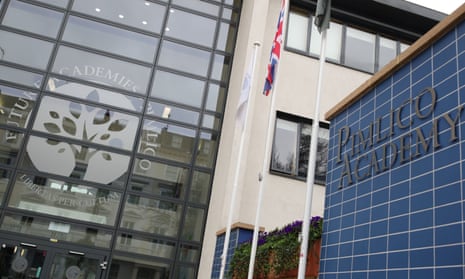 There have been protests at Pimlico academy over allegations of racial discrimination.