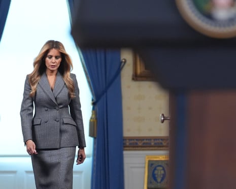 Меланія Трамп на трибуні