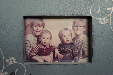 Colin Smith (second from left) with his three elder siblings.