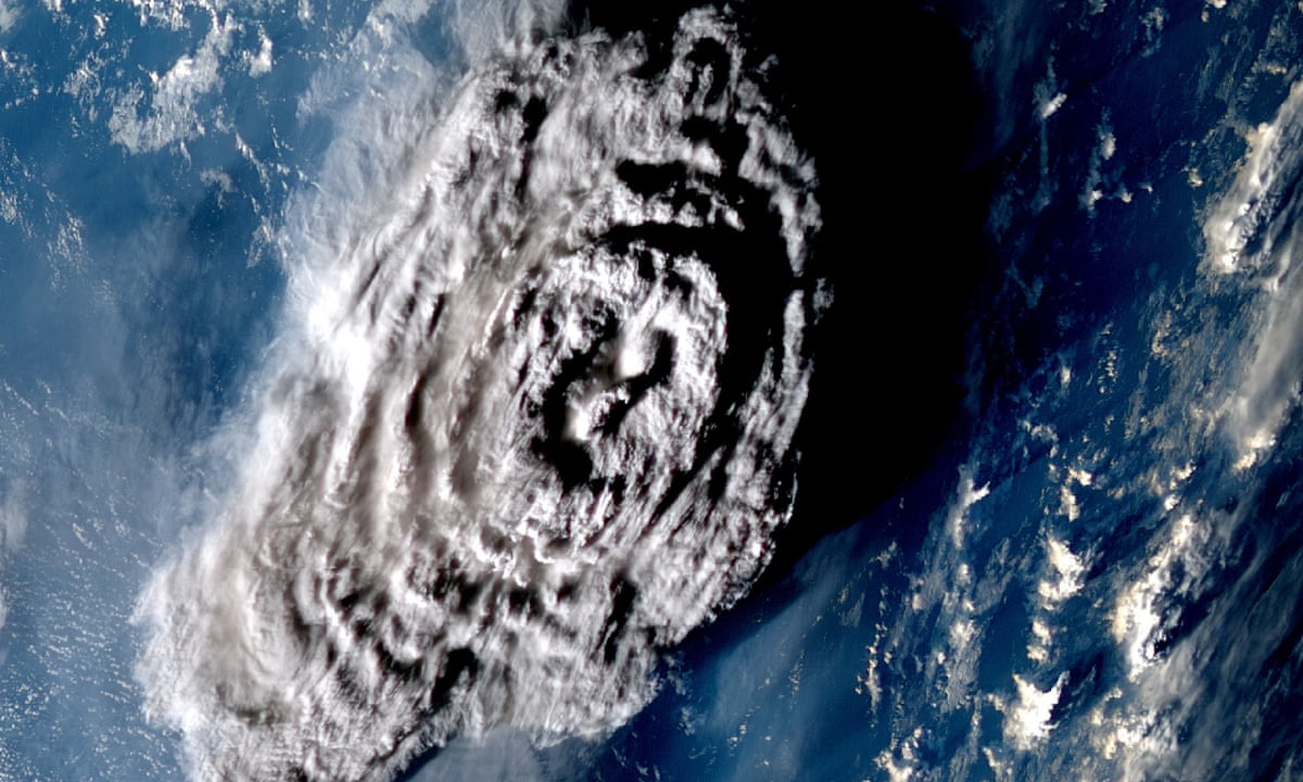 Tonga volcano explosion equalled most powerful ever US nuclear test | Tonga volcano | The Guardian