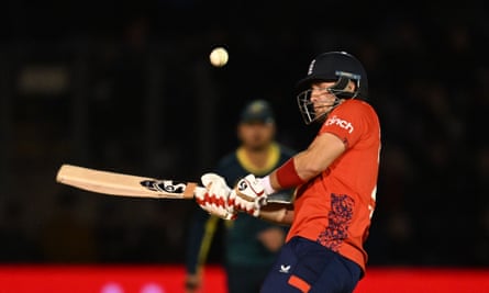 Liam Livingstone plays a shot