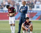 Nuno and Bowen refuse to commit futures to West Ham after relegation Manager signed three-year deal in SeptemberToday is not the day to think about that Nuno Espírito Santo apologised for West Hams relegation from the Premier League and refused to say whether he intends to continue as manager next season.With victory over Leeds on the final day not enough to lift West Ham out of the bottom three at Tottenhams expense, Nuno was reluctant to discuss whether he will stay. The Portuguese is free to walk away from the three-year deal he signed in September while West Ham are free to part company with him without paying compensation. Continue reading...
