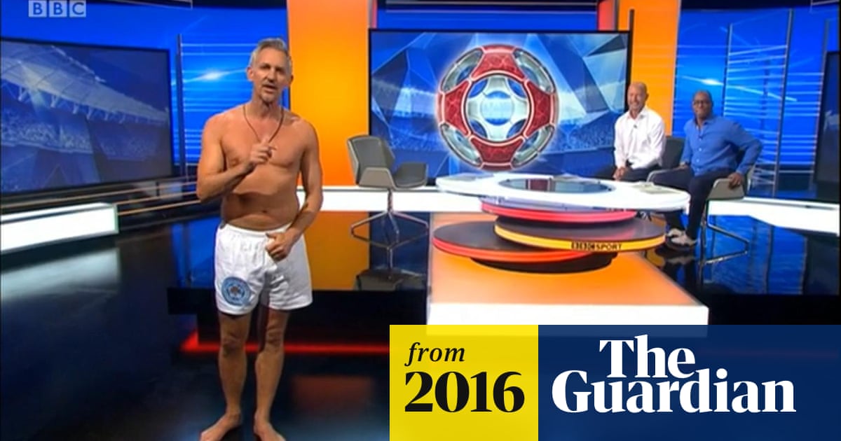 Gary Lineker Presents Match Of The Day In His Underpants Gary Lineker The Guardian