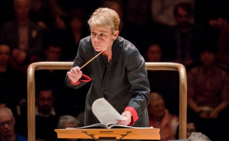 ‘Ever vigilant’: Marin Alsop conducts the London Symphony Orchestra at the Barbican.