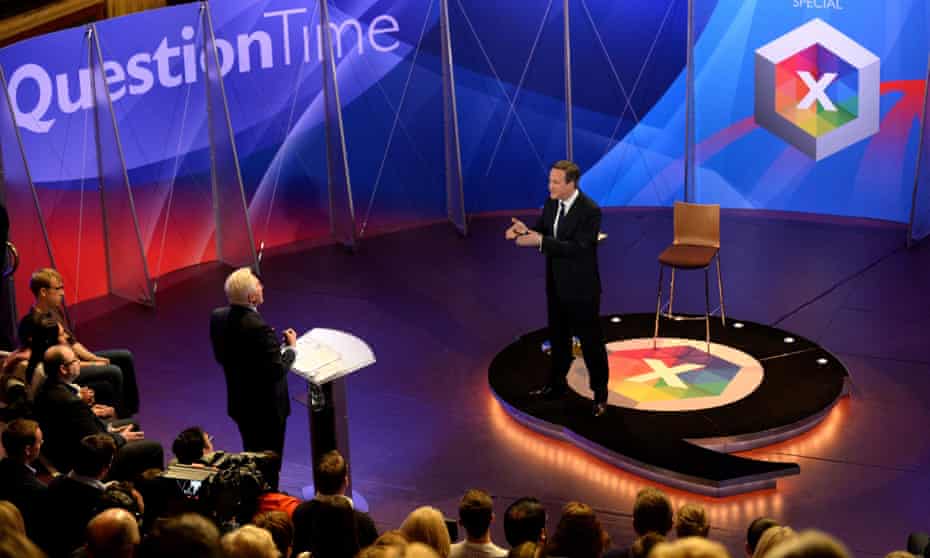 David Cameron answers questions from David Dimbleby