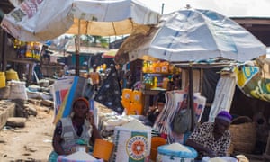 A section of Ikosi fruit market where traders sell other goods apart from fruit.