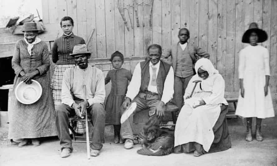 On the far left, abolitionist leader, Harriet Tubman and others.