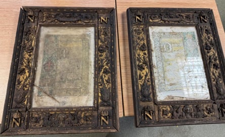 Two Napoleon III altar plaques side by side
