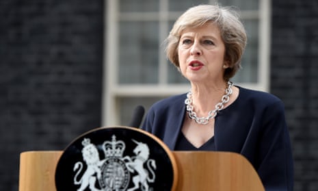 theresa May’s first speech as prime minister, in July  2016