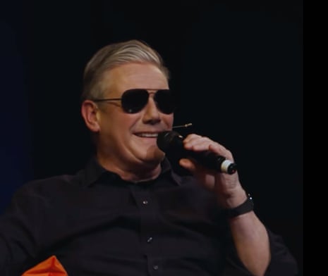 Keir Starmer being interviewed by Matt Forde last night