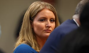 Jenna Ellis, a member of Donald Trump’s legal team, on 2 December 2020 in Lansing, Michigan.