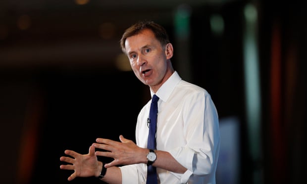 Jeremy Hunt appeared second at the hustings in Nottingham on Saturday.