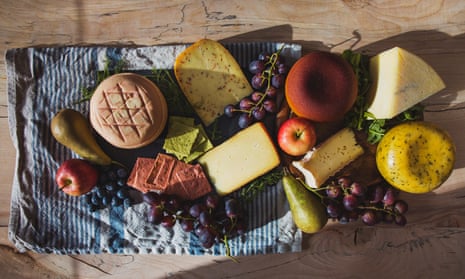 Cheese board and biscuits