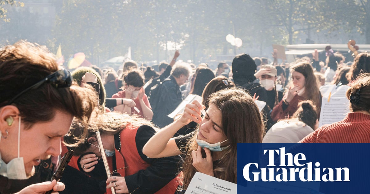 ‘An orchestra being gassed should be an alarm signal’: the musical activists targeted in Paris