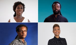 Esi Edugyan, Marlon James, Colson Whitehead and Sara Collins.