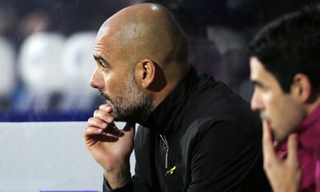 Pep Guardiola, left, and joint assistant coach Mikel Arteta who has become the ideal foil for the strong-minded Manchester City manager.