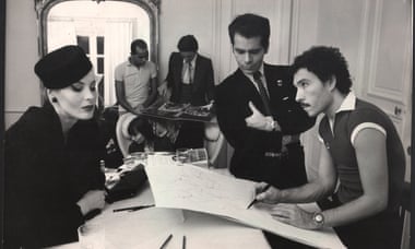 Eija Vehka Ajo, Juan Ramos, Jacques de Bascher, Karl Lagerfeld and Antonio Lopez, Paris, 1973.