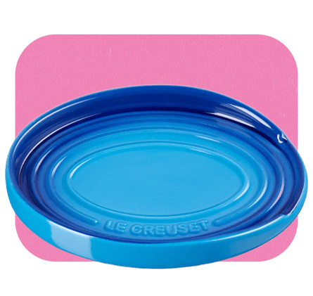 Le Creuset Oval Stoneware Spoon Rest, Azure