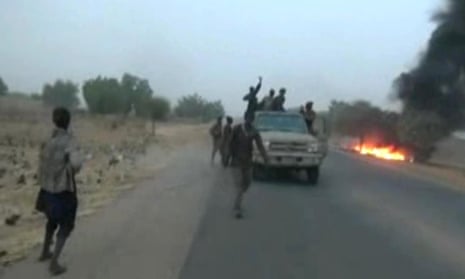 Footage showing a recent Boko Haram attack in north-east Nigeria. 