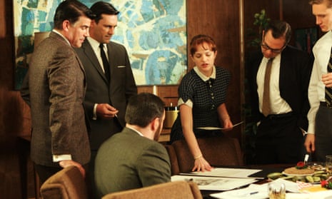 Scene from Mad Men, the TV series set in a 1960s advertising agency