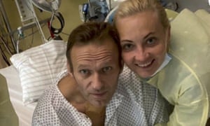 Alexei Navalny at Charité hospital in Berlin