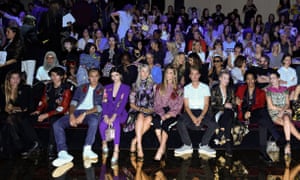 The Frow at Dolce & Gabbana’s Milan show – the fashion house flew in a host of millennial celebrities.