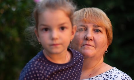 Natalia Kompaniets lives with her daughter and granddaughter in a shelter provided by Hungarian Interchurch Aid.