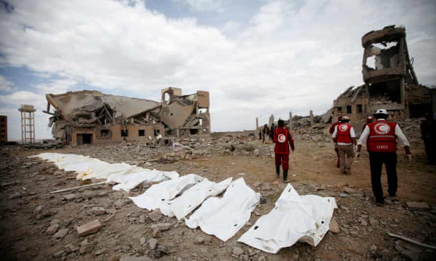 Red Cross Says More Than 100 People Killed In Airstrike On Yemen Prison Yemen The Guardian Red Cross Says More Than 100 People Killed In Airstrike On Yemen Prison Yemen The Guardian