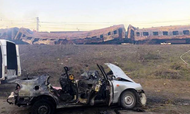 The consequences of a missile strike on the Chaplyne railway station in the Dnipropetrovsk region