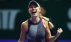 Caroline Wozniacki reaches WTA final to keep Simona Halep at world No1