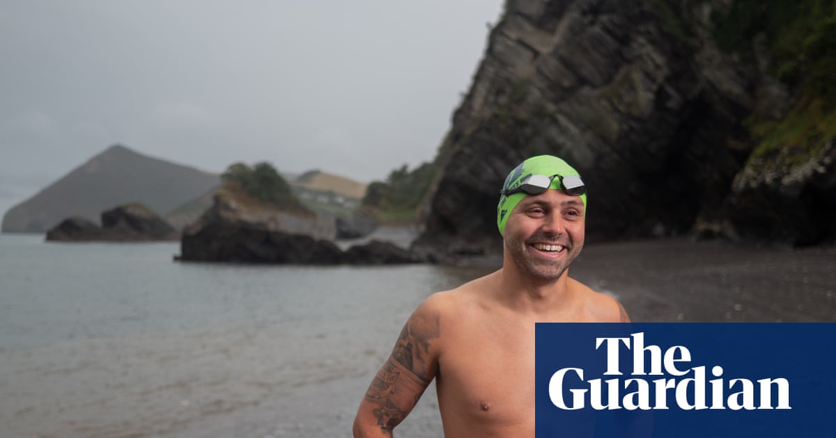 ‘I’m here to help people … that gives me a superpower’: one man’s challenge to swim 10 Swiss lakes