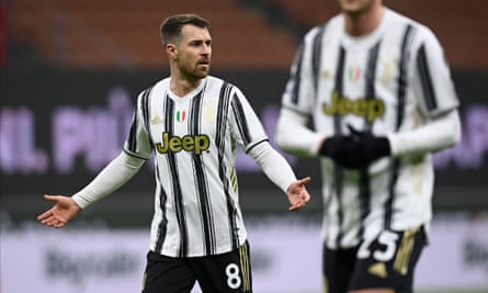Aaron Ramsey, playing here against Milan in January, has struggled with injuries at Juventus.