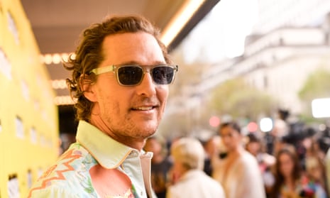 McConaughey in Austin in 2019. The actor signed off his video by saying: ‘To the politicians, to the leaders and servants out there, the leader and servant in each one of us, cheers to you.’