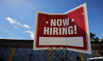 FILE PHOTO: A "now hiring" sign is displayed in Somerville<br>FILE PHOTO: A "now hiring" sign is displayed outside Taylor Party and Equipment Rentals in Somerville, Massachusetts, U.S., September 1, 2022. REUTERS/Brian Snyder/File Photo