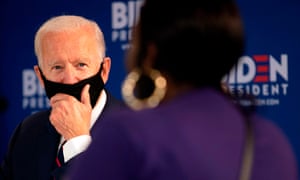 Joe Biden holds a roundtable meeting at the Enterprise Center in Philadelphia, on Thursday.