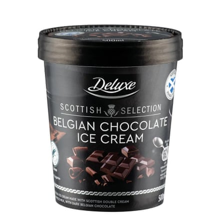 Lidl Deluxe Belgian chocolate ice-cream
