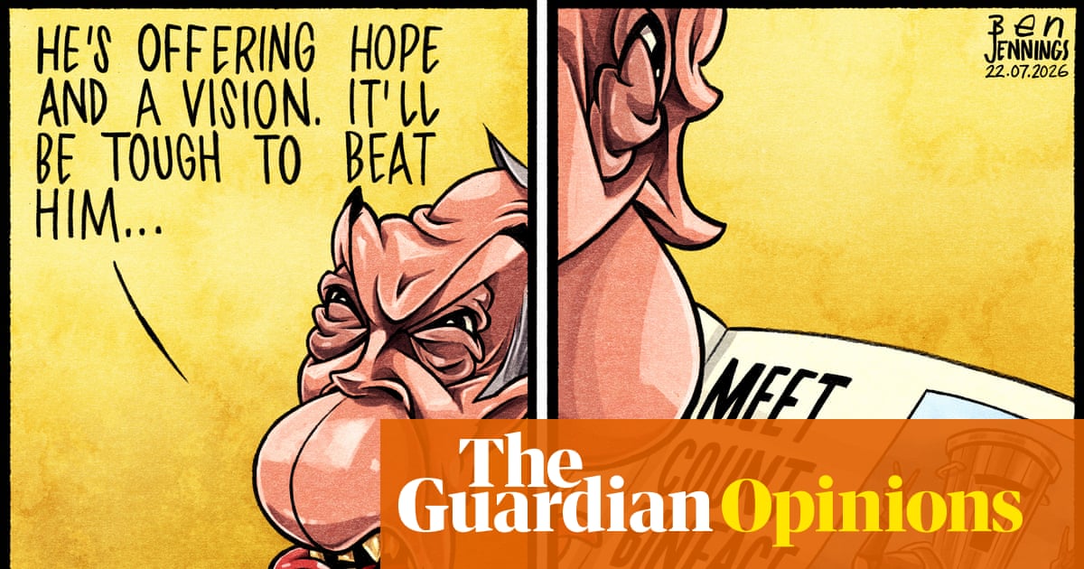 Ben Jennings on Nigel Farage’s deadliest foe – cartoon