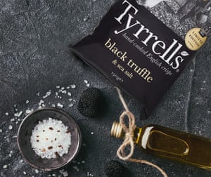 Tyrells’ limited-edition black truffle and sea salt flavour crisps