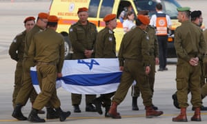 Israeli victims from the Istanbul attack arrive at Ben Gurion airport on Sunday