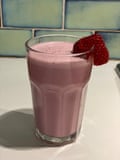 More a smoothie really – Sara Buenfield’s strawberry milkshake