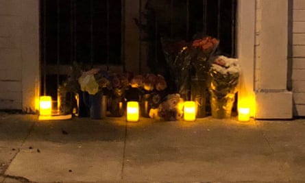A memorial outside of the home of Brian Egg in San Francisco. Neighbors have long feared the worst for Egg, who they haven’t seen since June.