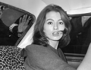 July 22, 1963 Christine Keeler, a principal witnesses in the vice charges case against osteopath Dr. Stephen Ward.